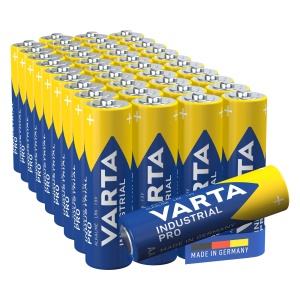 Baterii AA VARTA Industrial Pro Alkaline 1,5V, 40 bucati, Made in Germany