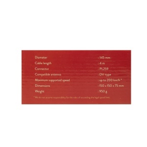 Baza magnetica PNI 145DV 145 mm cu cablu de 4 m si conector PL259 - Img 4