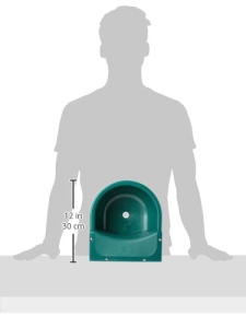 Bazin de apa pentru animale Kerbl S522, capacitate 3l, culoare verde - Img 2