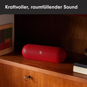 Beats Pill - difuzoare Bluetooth wireless si incarcator portabil prin USB-C, durata de viata a bateriei de pana la 24 de ore, rezistent la apa IP67, compatibil cu Apple si Android - Signal Red - Img 3