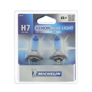 Bec auto halogen Michelin H7 55W 4200K PX26d, lumina albastra tip xenon