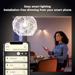 Bec inteligent Philips Hue, B22, 1100 Lumen, alb - Img 3