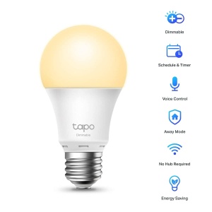 Bec inteligent TP-Link Tapo L510E, E27, 8.7W, lumina calda, pachet 2 bucati - Img 2