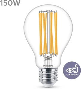 Bec LED Philips Classic E27 Filament 150W Lumina Calda Economie Energie - Img 3