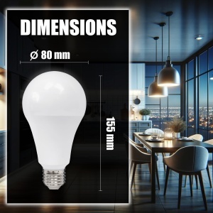 Bec LED V-TAC A80 E27 20W 2452 Lumen Kalt Alb 6500K - Img 8