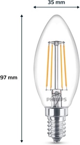 Becuri LED Philips Classic E14 6 Pack Lumina Calda 2700K Economice si Durabile - Img 3