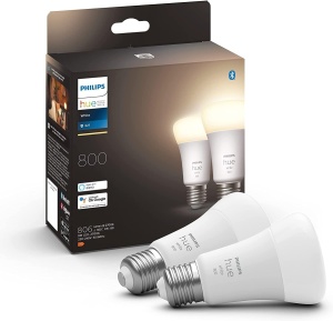 Becuri LED Philips Hue White E27 810lm Dimabile Control prin Aplicatie 2 Bucati