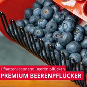 Beerenpflucker Westmark Culegator de fructe de padure, ergonomic, BPA-free, rosu - Img 2