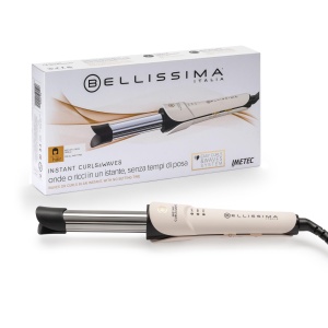 Bellissima Imetec Instant Curls & Waves, ondulator pentru valuri, Thermo Control, diametru 25 mm, temperatura reglabila 170 degC - 210 degC, incalzire rapida, oprire automata, clema de cablu - Img 1