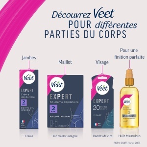 Benzi depilatoare Veet Expert 32 benzi pentru picioare, ingrijire delicata, cu ulei de argan - Img 7