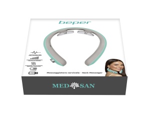 BEPER P302MAS100 Aparat de masaj cervical, Aparat de masaj pentru gat, 6 moduri, intensitate reglabila, functie de incalzire, reincarcabil, cu port USB - Img 6