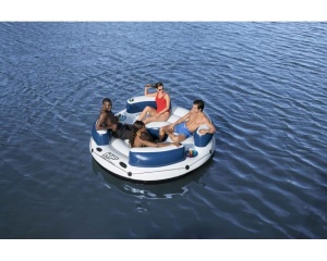 Bestway Hydro-Force Lazy Dayz Insula Gonflabila 256 cm 4 Persoane Multicolor - Img 2