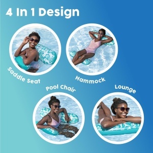Bestway Pool-Hangematte 4-in-1 114x81x22 cm Capacitate 100 kg - Img 5