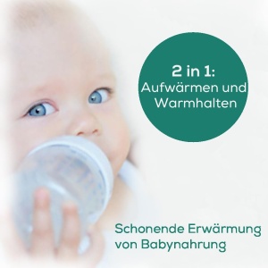 Beurer BY 52 Incalzitor de biberoane si incalzitor de biberoane, incalzire si mentinere calda a alimentelor pentru bebelusi, timp de incalzire de 8 minute, afisaj digital al temperaturii, potrivit pentru toate biberoanele disponibile in comert, 1 bucata - Img 2