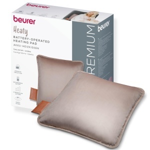 Beurer HK 77 Heaty Perna Electrica Fara Fir 3 Trepte de Temperatura Material Catifelat Smokey-Taupe