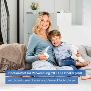 Beurer IH 57 Yearpack, set extins de rascumparare cu masca pentru adulti si copii, nebulizator de plasa, mustiuc, accesorii pentru inhalator IH 57 cu membrana vibranta si baterie, dezinfectabil - Img 2