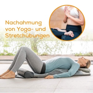 Beurer MG 280 Yoga and Stretch Mat, pentru intinderea muschilor si relaxare, Covoras de masaj pentru gat, umeri si spate, pliabil, 1 bucata (pachet de 1), gri - Img 3