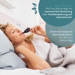 Beurer OT 30 BasalControl Smart, termometru bazal pentru monitorizarea ciclului, cu aplicatia Ovy cycle pentru contraceptie fara hormoni sau ca suport pentru fertilitate pentru planificarea familiala naturala, cu Bluetooth - Img 2