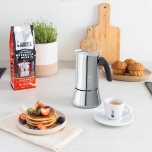 Bialetti - New Venus Induction, aparat de cafea espresso din otel inoxidabil, potrivit pentru toate tipurile de aragaz, 6 cani, aluminiu, 235 mililitri argintiu - Img 6