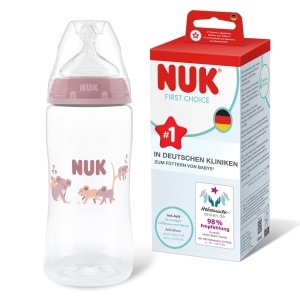 Biberon NUK First Choice 300 ml Anti-Colici Indicator Temperatura Koala