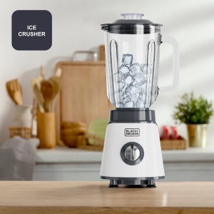 Black+Decker - Blender BXJB1002E 1000W | Recipient de sticla de 1,5 litri | Lame din otel inoxidabil din 4 piese | Functia de zdrobire a ghetii | 2 viteze + impuls | Poate fi spalat in masina de spalat vase | Sistem de siguranta - Img 5