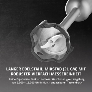 Blender CASO Click Mash, 4 in 1, 21 cm, 2000 mAh - Img 5
