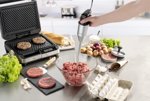 Blender de mana CASO HB 2400 Pro XL-Design Incl. accesorii, blender de mana puternic pentru amestecare, amestecare, amestecare, piure, tocare, baton extra lung din otel inoxidabil (29 cm), puternic 24.000 rpm - Img 2