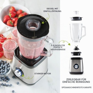 Blender DOMO DO1133BL, 1000W, 1.5L, inox - Img 4