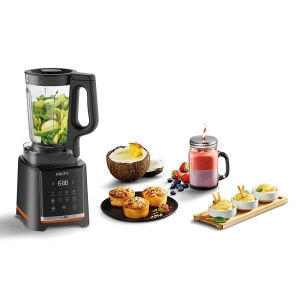 Blender Krups InfinyMix KB9158, 1600 W, 1.75 L, 5 programe automate, Negru - Img 5