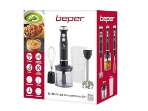 Blender multifunctional Beper P102FRU151, 4 in 1, 1000 W, 700 ml, 4 lame din otel inoxidabil - Img 10