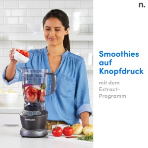 Blender Nutribullet Full Size NBF500MB, 1200W, 1.9L, Negru - Img 3
