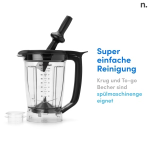 Blender Nutribullet NBF580B, 1200W, 1.8L, Negru - Img 7