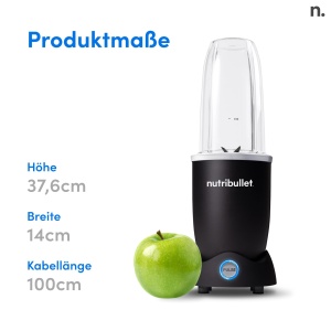 Blender Nutribullet Pro 1200W multifunctional pahare 700ml si 900ml negru - Img 8