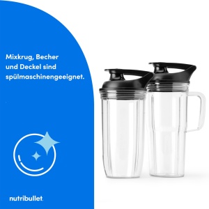 Blender Nutribullet SmartSense NBF550DG 1500W Negru 5 viteze Auto Cycle - Img 9