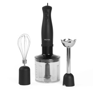 Blender Petra PT2827BMBLKVDE 3-in-1 - Accesorii fara BPA bol de 500 ml cana de 700 ml tel amestec zdrobire 2 viteze lame din otel inoxidabil pentru ma