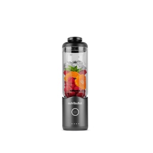 Blender portabil Nutribullet Flex 590ml, gri, USB-C, usor de curatat
