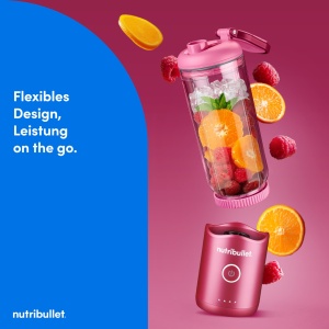 Blender portabil Nutribullet Flex 650ml Magenta USB-C BPA-free - Img 3