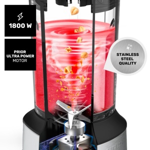 Blender Taurus Prior Advance, 1800 W, 2 L, lame inox, negru-metalic - Img 2