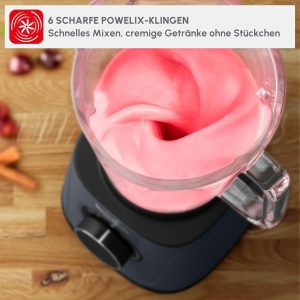 Blender Tefal PerfectMix Essential, 1200 W, 2 l, gri - Img 4