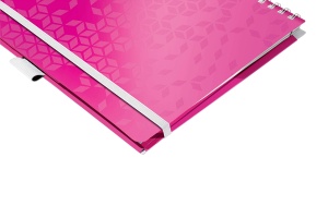 Bloc de notite Leitz 46440023 WOW Be Mobile, A4, linii, roz metallic - Img 5
