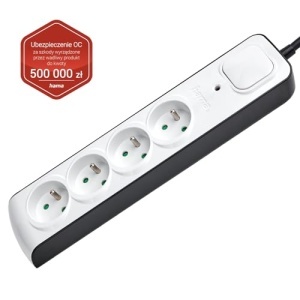 Bloc de priza Hama cu 4 iesiri, 16A, 3680W, design plat, cablu 1.5m - Img 3