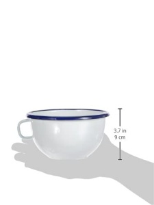 Bol cu maner vertical Ibili 14 cm, alb, din otel - Img 5