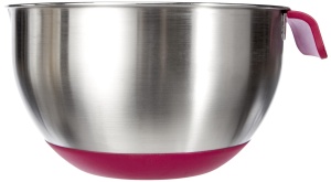 Bol de amestec Metaltex 23514610080, 2,8 l, inox, rutschfest, roz - Img 2