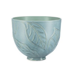 Bol de ceramica KitchenAid 4.7L Spring Leaves, design unic, rezistent la temperaturi