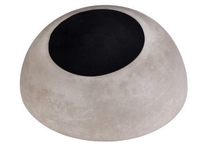 Bol din beton APS Element, 26 cm, H 7,5 cm, capacitate 1,7 litri, design modern - Img 3