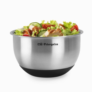 Bol din inox Orbegozo BOA 3000, 3 litri, baza din silicon anti-alunecare, capac din plastic - Img 6