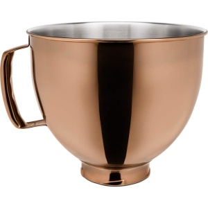 Bol din otel inoxidabil KitchenAid 5KSM5SSBRC 48L Radiant Copper cu maner ergonomic