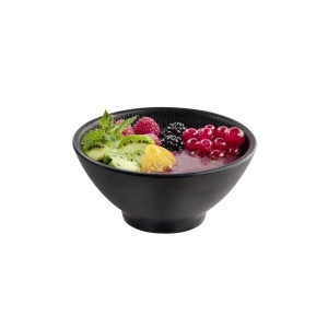 Bol NERO APS 85287, Melamin, 0,3 Litri, 13 cm, Negru - Img 2