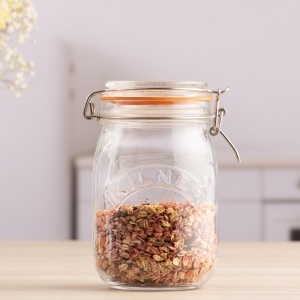 Borcan de Conservare Kilner, 1 L, Cu Capac, Aerisit, Ideal pentru Condimente si Legume - Img 2