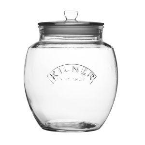 Borcan de depozitare Kilner, 4 litri, cu capac si etansare din silicon